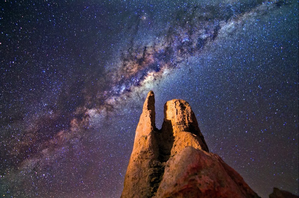 the milky way - night sky - majestic - star light - infinite